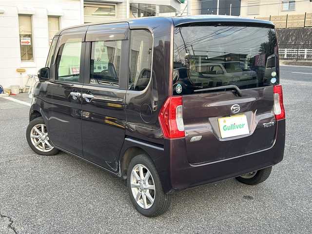 ダイハツ タント G SA 愛知県 2015(平27)年 5.7万km プラムブラウンクリスタルマイカ /禁煙車//社外ナビTV//バックカメラ//両側パワスラ//プッシュスタート//スマートアシスト//オートライト//純正１４インチアルミ//エコアイドル//純正ドアバイザー//純正フロアマット//新車保証書//取扱説明書