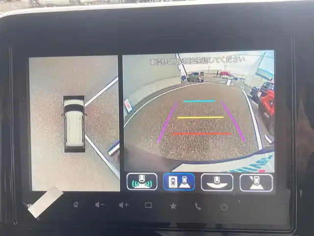 スズキ スペーシア ギア HYBRID XZターボ 島根県 2024(令6)年 0.4万km クールカーキパールメタリック/ガンメタリック2トーン ワンオーナー /メーカーOPナビ(BT/フルセグ/AppleCarPlay)/デュアルセンサーブレーキサポート/車線逸脱抑制/アダクティブクルーズコントロール/先行車発進お知らせ/標識認識/全方位カメラ/両側パワースライドドア /ヘッドアップディスプレイ/ビルトインETC2.0/パドルシフト/前後ドライブレコーダー/前席シートヒーター /ステリングヒーター/ステアリングリモコン/電動格納ミラー/ミラーウィンカー /純正フロアマット/純正ドアバイザー/取扱説明書/保証書/スペアキー×1