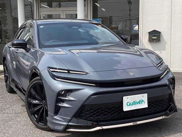 トヨタ クラウン スポーツ Z 兵庫県 2024(令6)年 0.8万km グレー ワンオーナー/モデリスタエアロ/純正12.3インチディスプレイオーディオ/（フルセグ/USB/Bluetooth）/Tコネクト/Miracast/ETC/デジタルインナーミラー/全方位モニター/ヘッドアップディスプレイ/トヨタチームメイト/・レーダークルコン/・LDA/・BSM/・PCS/・PDA/・RCTA/・RCD/・PKSB/・SEA/・AVSP/・RSA/・後方車両接近告知/置くだけ充電/パワーバックドア/レザーシート/シートヒーター・エアーシート（D/N席）/LEDヘッドライト/LEDフォグ/オートライト/オートライトハイビーム/ヘッドライトウォッシャー//スマートキー/スペアキー/取扱説明書/保証書/カラーコード　1M2   アッシュ