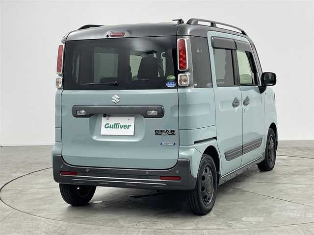 スズキ スペーシア ギア HYBRID XZ 愛知県 2020(令2)年 2.8万km オフブルーメタリック/ガンメタリック2トーンルーフ 純正7型メモリナビ/(フルセグTV/DVD/CD/BT/SD）/バックカメラ/前席シートヒーター/前後ドラレコ/スズキセーフティサポート/衝突軽減システム/レーンキープアシスト/コーナーセンサー/オートマチックハイビーム/ドアバイザー/ルーフレール/カーテンエアバグ/両側パワースライドドア/純正14インチAW/純正フロアマット/純正LEDヘッドライト/アイドリングストップ