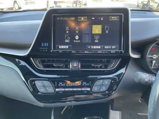 トヨタ Ｃ－ＨＲ G 岩手県 2017(平29)年 7.3万km ブラック/ホワイトパールクリスタルシャイン 2トーン ワンオーナー/前席シートヒーター/スペアキー/BSM/AAC/純正ナビ（地図SD欠品）/バックカメラ/レーダークルーズコントロール/ETC/レザーシート