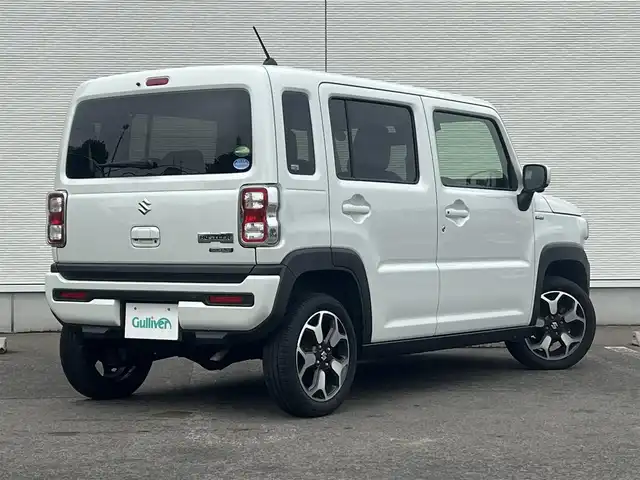 スズキ ハスラー HYBRID X 秋田県 2020(令2)年 9.6万km ピュアホワイトP ４WD/衝突被害軽減ブレーキデュアルカメラブレーキサポート/LEDヘッドライト/純正メモリナビ（DVD/CD再生可能）/フルセグ/全方位モニター/スズキ純正１５インチアルミ（夏タイヤ装着）/スマートキー/アイドリングストップ/プッシュスタート/レーンキープアシスト/コーナーセンサー/オートマチックハイビーム/ダウンヒルアシストコントロール/ステアリングスイッチ/前席シートヒーター/純正フロアマット/オートライト/オートエアコン/パワーステアリング/パワーウィンドウ/横滑り防止/盗難防止装置/寒冷地仕様/電動格納ウィンカーミラー