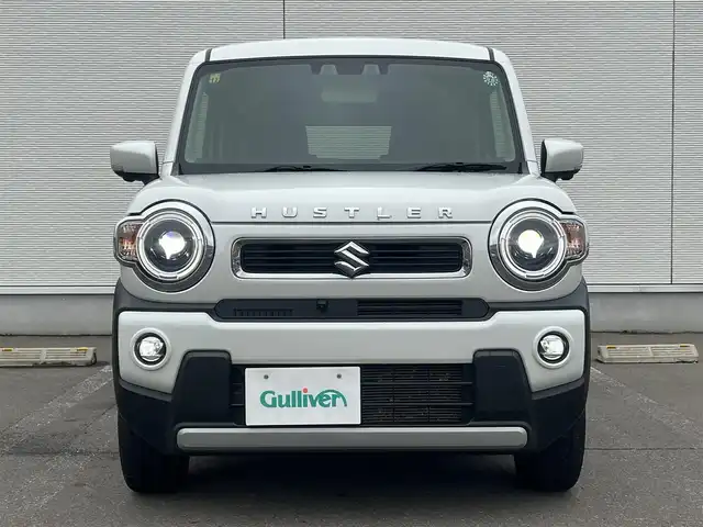 スズキ ハスラー HYBRID X 秋田県 2020(令2)年 9.6万km ピュアホワイトP ４WD/衝突被害軽減ブレーキデュアルカメラブレーキサポート/LEDヘッドライト/純正メモリナビ（DVD/CD再生可能）/フルセグ/全方位モニター/スズキ純正１５インチアルミ（夏タイヤ装着）/スマートキー/アイドリングストップ/プッシュスタート/レーンキープアシスト/コーナーセンサー/オートマチックハイビーム/ダウンヒルアシストコントロール/ステアリングスイッチ/前席シートヒーター/純正フロアマット/オートライト/オートエアコン/パワーステアリング/パワーウィンドウ/横滑り防止/盗難防止装置/寒冷地仕様/電動格納ウィンカーミラー