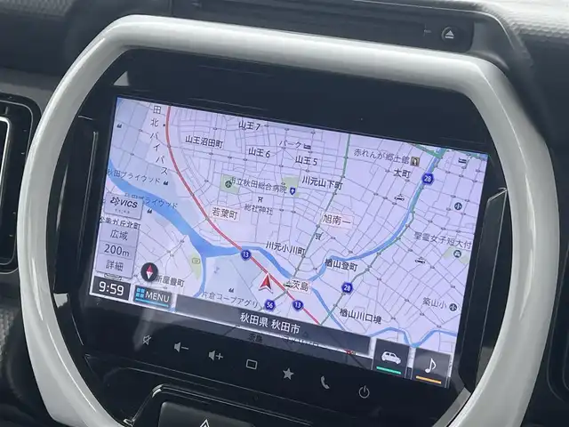 スズキ ハスラー HYBRID X 秋田県 2020(令2)年 9.6万km ピュアホワイトP ４WD/衝突被害軽減ブレーキデュアルカメラブレーキサポート/LEDヘッドライト/純正メモリナビ（DVD/CD再生可能）/フルセグ/全方位モニター/スズキ純正１５インチアルミ（夏タイヤ装着）/スマートキー/アイドリングストップ/プッシュスタート/レーンキープアシスト/コーナーセンサー/オートマチックハイビーム/ダウンヒルアシストコントロール/ステアリングスイッチ/前席シートヒーター/純正フロアマット/オートライト/オートエアコン/パワーステアリング/パワーウィンドウ/横滑り防止/盗難防止装置/寒冷地仕様/電動格納ウィンカーミラー