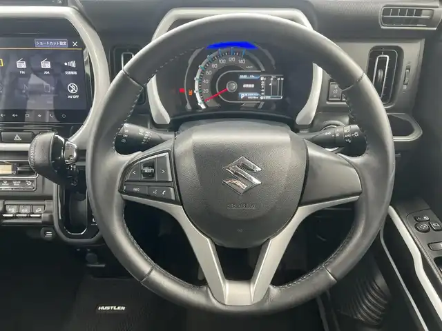 スズキ ハスラー HYBRID X 秋田県 2020(令2)年 9.6万km ピュアホワイトP ４WD/衝突被害軽減ブレーキデュアルカメラブレーキサポート/LEDヘッドライト/純正メモリナビ（DVD/CD再生可能）/フルセグ/全方位モニター/スズキ純正１５インチアルミ（夏タイヤ装着）/スマートキー/アイドリングストップ/プッシュスタート/レーンキープアシスト/コーナーセンサー/オートマチックハイビーム/ダウンヒルアシストコントロール/ステアリングスイッチ/前席シートヒーター/純正フロアマット/オートライト/オートエアコン/パワーステアリング/パワーウィンドウ/横滑り防止/盗難防止装置/寒冷地仕様/電動格納ウィンカーミラー