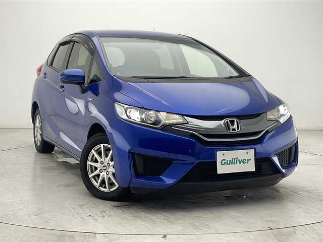 ホンダ フィット ハイブリット Lパッケージ 千葉県 2014(平26)年 5.8万km ブリリアントスポーティブルーメタリック2トーン 横滑り防止/ダブルエアバック/スマートキー/プッシュスタート/純正テレビナビ　ギャザーズ/CD/USB/BT/バックカメラ/クルーズコントロール/ビルトインETC/オートライト/純正フロアマット/電動格納ドアミラー/ドライブレコーダー