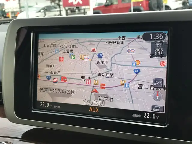 日産 エルグランド 250V 富山県 2008(平20)年 8.4万km ホワイトパール 純正ナビ/全周囲カメラ/両側パワースライドドア/スマートキー/ステアリングスイッチ/フォグランプ/オートライト/電動格納ミラー/ウォークスルー/ETC/パワーウインドウ