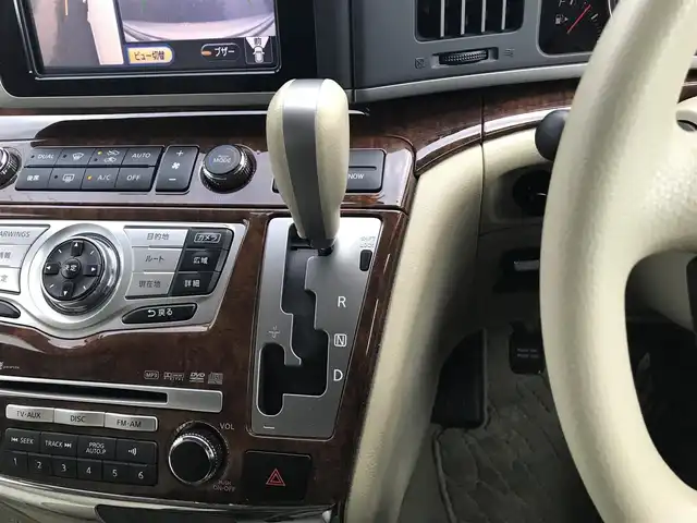 日産 エルグランド 250V 富山県 2008(平20)年 8.4万km ホワイトパール 純正ナビ/全周囲カメラ/両側パワースライドドア/スマートキー/ステアリングスイッチ/フォグランプ/オートライト/電動格納ミラー/ウォークスルー/ETC/パワーウインドウ