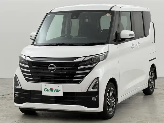 日産 ルークス HWS X プロパイロットED 福岡県 2024(令6)年 1.2万km ホワイトパール 社外ナビ　/デジタルルームミラー　/ＥＴＣ　/ドライブレコーダー　/全方位カメラ　/両側パワースライドドア　/プロパイロット　/エマージェンシーブレーキ　/レーンキープ　/コーナーセンサー　/純正１４インチアルミホイール