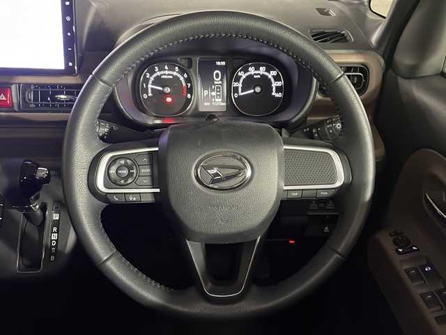 ダイハツ ムーヴ キャンバス セオリー G 広島県 2023(令5)年 1.2万km レーザーブルークリスタルシャイン 純正９型ナビ/バックカメラ/シートヒーター/両側パワースライドドア/フルセグ/コーナーセンサー/ドラレコ/オートマチックハイビーム/衝突軽減/踏み間違い防止/レーンキープアシスト/ＬＥＤヘッドライト/エアバッグ(運転席/助手席/サイド/カーテン)