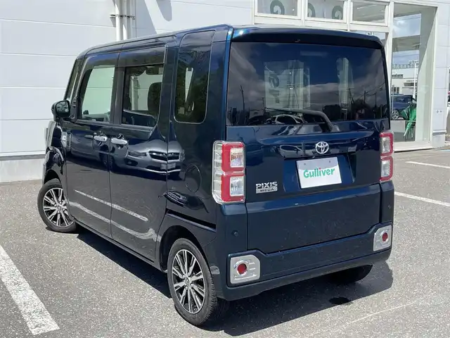 トヨタ ピクシスメガ Gターボ SAⅢ 青森県 2021(令3)年 2.8万km レーザーブルークリスタルシャイン 4WD/トヨタセーフティセンスC/純正メモリナビ/　 CD/DVD/BT/SD/フルセグTV/バックカメラ/両側パワースライドドア/シートヒーター/LEDオートライト/フォグランプ/純正14インチアルミホイール/ETC/ドライブレコーダー/スマートキー