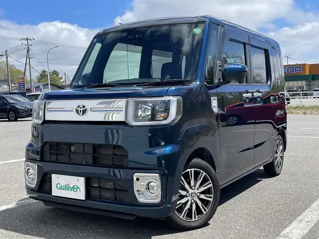 トヨタ ピクシスメガ Gターボ SAⅢ 青森県 2021(令3)年 2.8万km レーザーブルークリスタルシャイン 4WD/トヨタセーフティセンスC/純正メモリナビ/　 CD/DVD/BT/SD/フルセグTV/バックカメラ/両側パワースライドドア/シートヒーター/LEDオートライト/フォグランプ/純正14インチアルミホイール/ETC/ドライブレコーダー/スマートキー