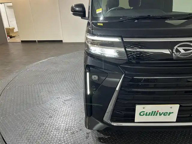 ダイハツ タント カスタム RS 愛媛県 2024(令6)年 0.4万km ブラックマイカメタリック 社外ディスプレイオーディオ　バックカメラ　両側パワースライドドア　純正フロアマット　前後コーナーセンサー　シートヒーター　Bluetooth　CD　APPLECarPlay LEDヘッドライト