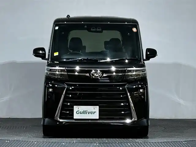 ダイハツ タント カスタム RS 愛媛県 2024(令6)年 0.4万km ブラックマイカメタリック 社外ディスプレイオーディオ　バックカメラ　両側パワースライドドア　純正フロアマット　前後コーナーセンサー　シートヒーター　Bluetooth　CD　APPLECarPlay LEDヘッドライト