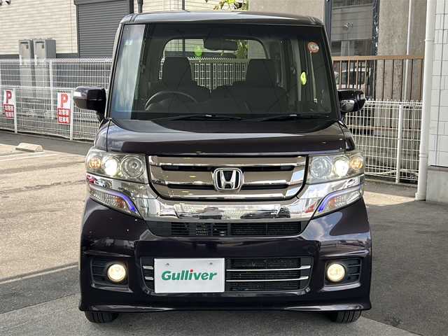 ホンダ Ｎ ＢＯＸ カスタム G Lパッケージ 京都府 2015(平27)年 7.5万km プレミアムベルベットパープル・パール 純正ＳＤナビ　/電動スライドドア　/バックカメラ　/スマートキー　/ウィンカーミラー　/アイドリングストップフォグライト　/Wエアバック　/オートライト　/横滑り防止装置/純正フロアマット/ミュージックプレイヤー接続/ミュージックサーバー/AACエアコン/CD/Bluetooth接続
