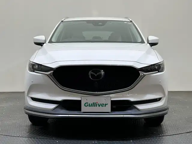 マツダ ＣＸ－５ 25S Lパッケージ 愛媛県 2018(平30)年 4.8万km スノーフレイクホワイトパールマイカ ・ナビ（フルセグＴＶ・ＢＴ・ＡＵＸ・ＦＭ・ＡＭ・ＵＳＢ・ＣＤ・ＤＶＤ）/・全方位カメラ　/・ＥＴＣ　/・前方ドラレコ　/・パワーバックドア　/・レーダークルーズコントロール　/・衝突軽減ブレーキ　/・レーンキープアシスト/・ステアリングヒーター/・DN席シートヒーター/・DN席パワーシート