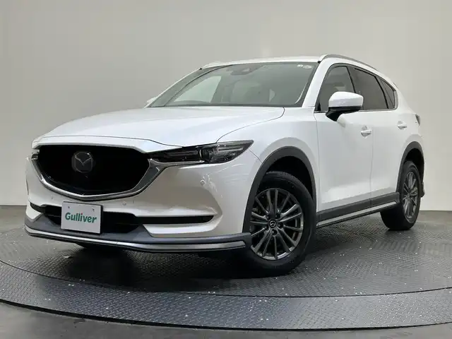 マツダ ＣＸ－５ 25S Lパッケージ 愛媛県 2018(平30)年 4.8万km スノーフレイクホワイトパールマイカ ・ナビ（フルセグＴＶ・ＢＴ・ＡＵＸ・ＦＭ・ＡＭ・ＵＳＢ・ＣＤ・ＤＶＤ）/・全方位カメラ　/・ＥＴＣ　/・前方ドラレコ　/・パワーバックドア　/・レーダークルーズコントロール　/・衝突軽減ブレーキ　/・レーンキープアシスト/・ステアリングヒーター/・DN席シートヒーター/・DN席パワーシート