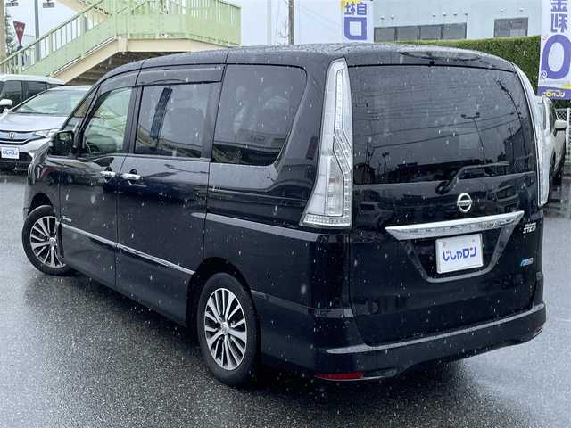 日産 セレナ ハイウェイS S HV Aセーフ 山梨県 2015(平27)年 8.3万km ダイヤモンドブラック じしゃロン甲府店　お客様成約済み車両です。他店落札不可となります。/〇アドバンスドセーフティパッケージ/・アラウンドビューモニター/・エマージェンシーブレーキ/・踏み間違い衝突防止アシスト/・車線逸脱警報/・ふらつき警報/〇社外ナビ(DTV/DVD・CD/SDUSB/BT)/〇社外フリップダウンモニター/〇左後パワースライドドア/〇ETC/〇スマートキー