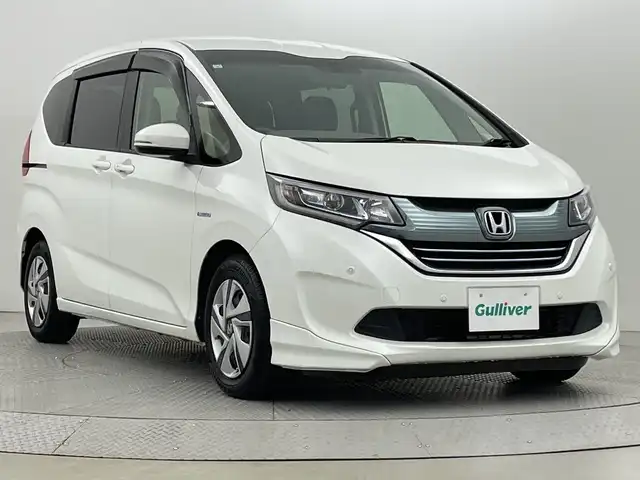 ホンダ フリード ハイブリット G 新潟県 2017(平29)年 4.9万km ホワイトオーキッドパール 純正ナビ/　　ワンセグ/CDE/BT/SD/片側パワースライドドア/クルーズコントロール/LEDオートライト/ステアリングスイッチ/コーナーセンサー/アイドリングストップ/オートエアコン/スマートキー/ビルトインETC