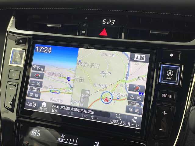 トヨタ ハリアー エレガンス G’s 宮城県 2016(平28)年 3.9万km スパークリングブラックパールクリスタルシャイン 禁煙車/アルパイン9型ナビ/・BT.CD.DVD.SD.USB.HDMI/フルセグTV/バックカメラ/ハーフレザーシート/パワーシート/ビルトインETC/プッシュスタート/スマートキー×2/ステアリングスイッチ/LEDヘッドライト/LEDフォグランプ/横滑り防止機能/アイドリングストップ/純正フロアマッド/純正19インチAW/純正ドアバイザー