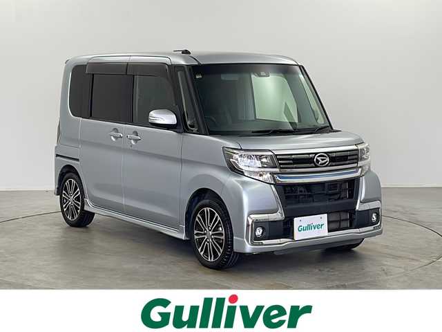 ダイハツ タント カスタム RS トップED SAⅡ 栃木県 2016(平28)年 5.8万km ブライトシルバーメタリック スマートアシストII/・衝突回避支援ブレーキ/・衝突警報機能/・車線逸脱警報/・誤発進抑制制御機能/・先行車発進お知らせ機能/純正8インチナビ/(CD/DVD/BT/TV/AM/FM/HDMI)/禁煙車/オートライト/オートエアコン/LEDヘッドライト/両側パワースライドドア/電動格納ミラー/サイドバイザー/スマートキー/ステアリングスイッチ/プッシュスタート/ETC
