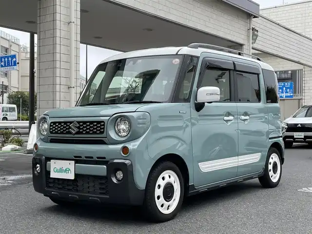 スズキ スペーシア ギア 東京都 2022(令4)年 2.1万km オフブルーメタリック/ホワイト2トーン ワンオーナー/セーフティサポート/純正SD９インチナビ フルセグTV/全方位カメラ/シートヒーター（前席）/両側パワースライドドア/レーダークルーズコントロール/ヘッドアップディスプレイ/デュアルカメラブレーキサポート/車線逸脱警報機能/先行車発信お知らせ機能/誤発信抑制機能/後方誤発信抑制機能/車線逸脱抑制機能/リアパーキングセンサー/後退時ブレーキサポート/アイドリングストップ/後席シートスライド/リアサンシェード/ビルトインETC/スペアキー/保証書＆取扱説明書