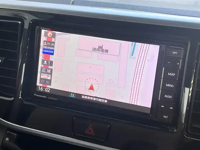 日産 デイズ ルークス HWS X Vセレクション 滋賀県 2018(平30)年 6.9万km スパークリングレッドM 純正7インチナビ/【Bluetooth/CD/DVD/フルセグTV】/両側パワースライドドア/全方位カメラ/クリアランスソナー/レーンキープアシスト/衝突軽減ブレーキ/ETC/プッシュスタート/スマートキー