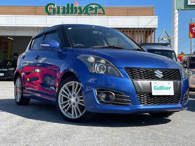 スズキ スイフト スポーツ 沖縄県 2015(平27)年 4.4万km ブーストブルーパールメタリック 58号宜野湾店、成約車両の為、落札NG車輌になります。/SDナビ/フルセグテレビ/ウィンカーミラー/ドアバイザー/プッシュスタート/ETC/HID/フォグライト/SD、USB