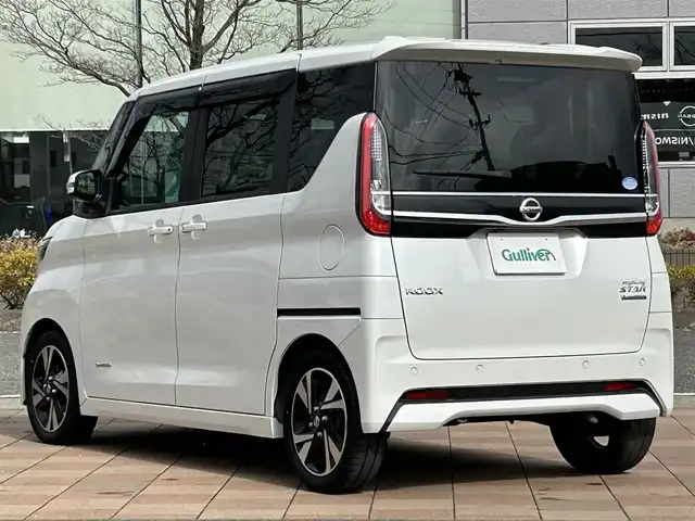 日産 ルークス HWS Gターボ プロパイロットED 福島県 2020(令2)年 4.6万km ホワイトパール ターボ/プロパイロット/純正ナビゲーション/型番：MM319D-L/アラウンドビューモニター/バックカメラ/ドライブレコーダー/衝突被害ブレーキシステム/レーンキープアシスト/アダプティブクルーズコントロール/両側パワースライドドア/リアサーキュレーター/リアドアサンシェード/シートバックテーブル/純正フロアマット/純正ドアバイザー