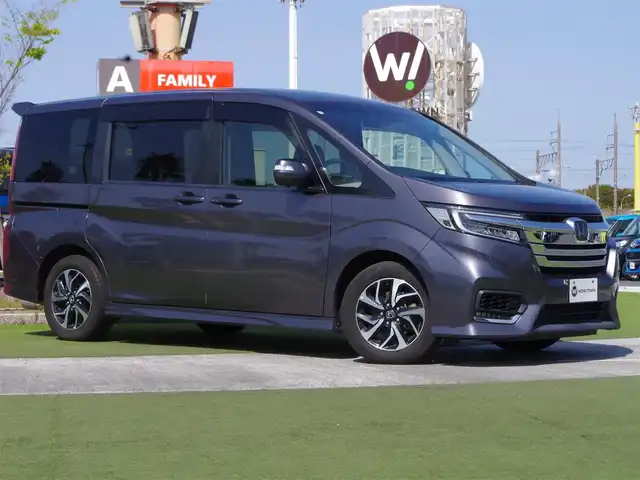 ホンダ ステップワゴン スパーダ ホンダセンシング 千葉県 2019(平31)年 5.1万km モダンスティールM ホンダセンシング/・衝突軽減ブレーキ（CMBS）/・車線維持支援システム（LKAS）/・アダプティブクルーズコントロール（ACC）/・後方誤発進抑制機能/・誤発進抑制機能/両側パワースライドドア/純正SDナビ/地デジTV/【DVD/CD再生機能　Bluetooth接続】/バックカメラ/革巻きステアリング/ステアリングスイッチ/パドルシフト/ETC/LEDヘッドライト/フォグライト/ウインカーミラー/コーナーセンサー/純正16インチアルミホイル/Honda スマートキー