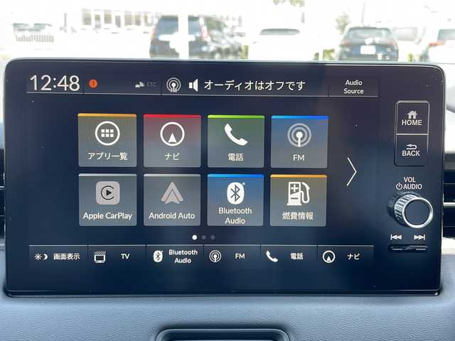 ホンダ ヴェゼル ハイブリッド e:HEV Z 山口県 2025(令7)年 0.1万km未満 プラチナホワイトパール 登録未使用車/9インチHonda CONNECTナビ/フルセグテレビ/Bluetooth/車内Wi-Fi/クルーズコントロール（追従あり）/ETC2.0車載器/タイプC充電ポート/ワイヤレス充電器/ステアリングヒーター/電動パーキングブレーキ/ワイアレス充電