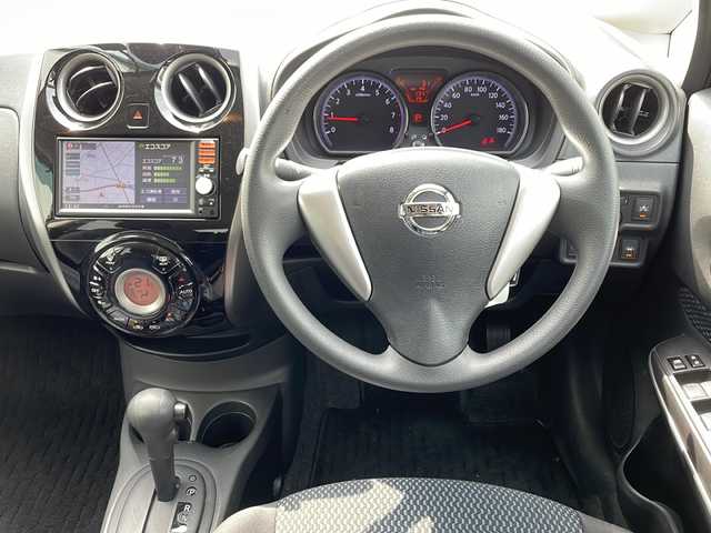 日産 ノート X 岐阜県 2014(平26)年 3.7万km インペリアルアンバーP 純正ナビ/バックカメラ　/ドライブレコーダー　/衝突軽減システム　/横滑り防止装置　/レーンキープアシスト　/アイドリングストップ　/プッシュスタート　/スマートキー　/フロアマット　/ドアバイザー　/電動格納ミラー