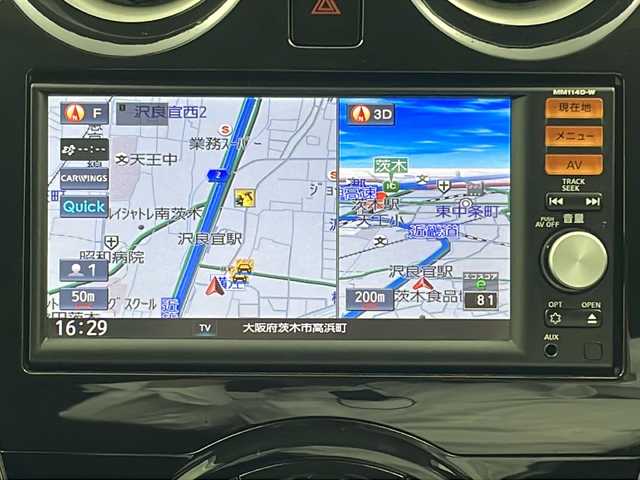 日産 ノート XVセレ +セーフ 大阪府 2014(平26)年 3.7万km インペリアルアンバーP 純正ナビ/バックカメラ　/ドライブレコーダー　/衝突軽減システム　/横滑り防止装置　/レーンキープアシスト　/アイドリングストップ　/プッシュスタート　/スマートキー　/フロアマット　/ドアバイザー　/電動格納ミラー