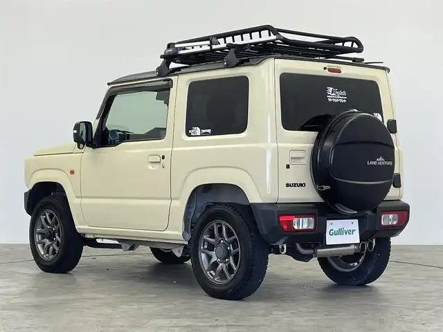 スズキ ジムニー XC 群馬県 2019(令1)年 5.4万km シフォンアイボリーメタリックブラック2トーンルーフ 社外７インチナビ　衝突軽減ブレーキ　バックカメラ　シートヒーター　オートマチックハイビーム　レーンディパーチャーアラート　社外マフラー　ミラー型ドライブレコーダー　ＬＥＤヘッドライト　ＥＴＣ　禁煙車