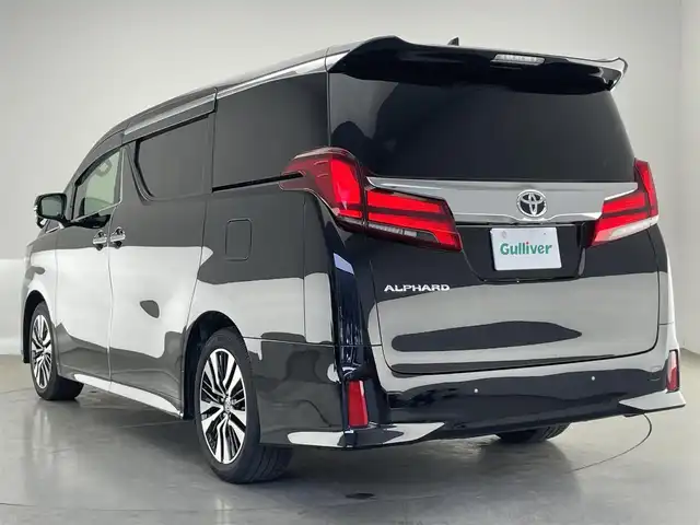 トヨタ アルファード S Cパッケージ 愛知県 2022(令4)年 2.9万km ブラック 純正ディスプレイナビ　ミラキャスト　USB　ツインムーンルーフ　デジタルインナーミラー　黒革　シートヒーター　エアシート　ハンドルヒーター　ＢＳＭ　両側パワスラ　トヨタセーフティセンス　衝突軽減装置　追従クルコン　三眼ＬＥＤオートライト　フォグランプ　AC100V電源　コーナーセンサー　オットマン　前後ドラレコ　禁煙車