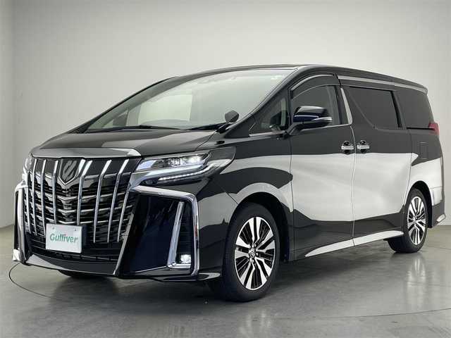 トヨタ アルファード S Cパッケージ 愛知県 2022(令4)年 2.9万km ブラック 純正ディスプレイナビ　ミラキャスト　USB　ツインムーンルーフ　デジタルインナーミラー　黒革　シートヒーター　エアシート　ハンドルヒーター　ＢＳＭ　両側パワスラ　トヨタセーフティセンス　衝突軽減装置　追従クルコン　三眼ＬＥＤオートライト　フォグランプ　AC100V電源　コーナーセンサー　オットマン　前後ドラレコ　禁煙車