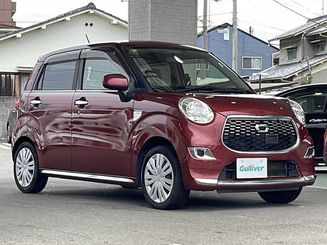 ダイハツ キャスト スタイル X 愛媛県 2016(平28)年 10.1万km ファイアークォーツレッドM 社外ナビ(AVIC-RZ200)/・ワンセグ/・CD/SD/スマートキー/プッシュスタート/アイドリングストップ/ETC/純正フロアマット/ISO FIX/ハロゲンヘッドライト/ドアバイザー/保証書/取扱説明書