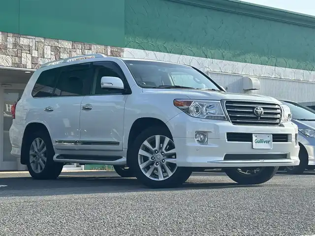 トヨタ ランドクルーザー ZX 徳島県 2014(平26)年 6.4万km ホワイトパールクリスタルシャイン 純正メーカーオプションナビ/　（BT/TV/FM/AM）/モデリスタエアロ/サンルーフ/レーダークルーズコントロール/後席モニター/パワーシート/シートヒーター/エアシート/メモリーシート/ステアリングヒーター/センターデフロック/ダウンヒルアシストコントロール/衝突被害軽減システム/前後コーナーセンサー/ビルトインETC/純正20インチアルミホイール/純正フロアマット