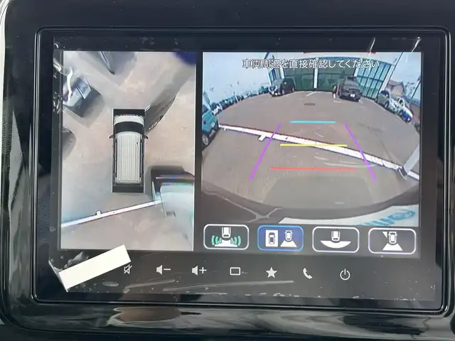 スズキ スペーシア ギア 和歌山県 2024(令6)年 0.1万km未満 ブルーイッシュブラックパール3 純正メーカーナビ/全方位カメラ/（Bluetooth/USB)/両側パワースライドドア/衝突軽減/横滑り防止/コーナーセンサー/レーダークルコン/ハンドルヒーター/シートヒーター/ヘッドアップディスプレイ/アイドリングストップ/LEDヘッドライト/プッシュスタート/スマートキー/ハンドルスイッチ/純正アルミホイール/フォグランプ