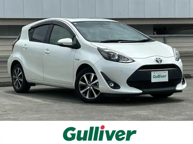 トヨタ アクア G ソフトレザーセレクション 静岡県 2019(平31)年 5.8万km ホワイトパールクリスタルシャイン