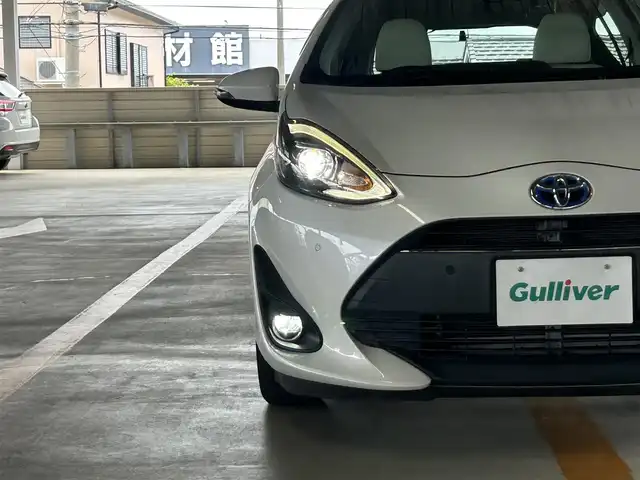 トヨタ アクア G ソフトレザーセレクション 静岡県 2019(平31)年 5.8万km ホワイトパールクリスタルシャイン