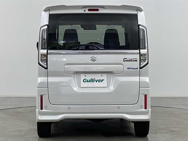 スズキ スペーシア カスタム HYBRID XS 道央・札幌 2024(令6)年 0.6万km ピュアホワイトP ・4WD/・社外ナビ&CD&DVD&SD&BT&TV/・両側パワースライドドア/・スズキセーフティサポート/・衝突軽減ブレーキ/・車線逸脱抑制機能/・標識認識機能/・アダプティブクルーズコントロール/・パーキングセンサー/・オートマチックハイビーム/・ヘッドアップディスプレイ/・ハーフレザーシート/・前席シートヒーター/・ステアリングヒーター/・ドアミラーヒーター/・LEDヘッドライト/・LEDフォグランプ/・オートライト/・純正フロアマット/・スマートキー/・スペアキー/・社外15インチAW