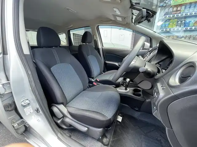日産 ノート X DIG－S Vセレ +セーフ 滋賀県 2014(平26)年 8.8万km ブリリアントシルバー 社外ナビ/前方ドライブレコーダー/コーナーセンサー/レーンキープアシスト/オートライト/プッシュスタート/スマートキー/スペアキー