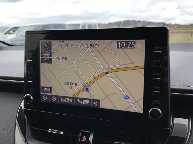 トヨタ カローラ ハイブリット ダブルバイビー 鳥取県 2019(令1)年 6.6万km ブラックマイカ ４・W・D/純正9インチディスプレイオーディオ/（ナビキット/フルセグ/CD/DVD/BT/USB）/バックカメラ・ETC２．０/トヨタセーフティセンス/ブラインドスポットモニター/レーダークルーズコントロール/コーナーセンサー/ドライブレコーダー/ハーフレザーシート/LEDヘットライト/フォグライト/純正17インチアルミホイール/プッシュエンジンスタート/スマートキー/フロアマット/ドアバイザー