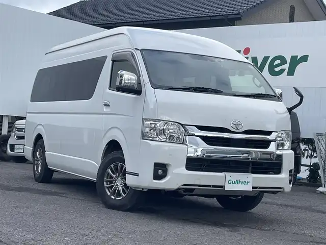 トヨタ ハイエース グランドキャビン 福島県 2023(令5)年 4万km ホワイトパールクリスタルシャイン ワンオーナー/４ＷＤ/純正ナビ/フルセグＴＶ/ＣＤ・ＤＶＤ/ＦＭ・ＡＭ/Ｂｌｕｅｔｏｏｔｈ/ＥＴＣ／ドラレコ/片側パワスラ/全周囲カメラ/レーンアシスト/デジタルインナーミラー/レーダー探知機