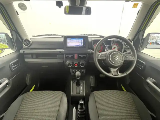 スズキ ジムニー XC 茨城県 2018(平30)年 4.5万km キネティックイエロー/ブラックトップ2トーン 社外ナビ［KXM-E503W］/ワンセグ再生可/クルーズコントロール/純正アルミホイール/純正フロアマット/スタッドレス車載有/スペアキー有り/衝突被害軽減ブレーキ/レーンキープアシスト/横滑り防止装置/オートマチックハイビーム