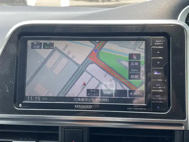 トヨタ シエンタ G 道央・札幌 2017(平29)年 10.2万km ブラックマイカ ４WD/寒冷地仕様/社外SDナビ/CD/DVD/BT/フルセグTV/横滑り防止システム/両側パワースライドドア/ワイパーデアイサー/ステアリングスイッチ/純正エンジンスターター/バックカメラ/ETC/プッシュスタート/スマートキー/冬タイヤAW付き積込/185/60R15　2022年 山5mm
