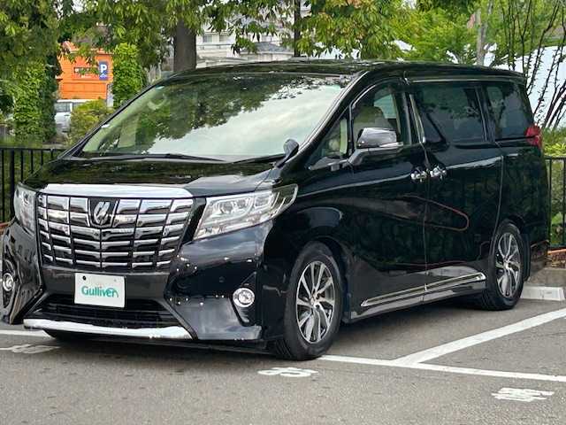 トヨタ アルファード G 宮城県 2017(平29)年 3.1万km ブラック Toyota safety Sense/・プリクラッシュセーフティ/・レーンディパーチャーアラート/・プロアクティブドライビングアシスト/・クルーズコントロール/ディーラーオプション純正SDナビ/純正ビルドインETC2.0/Bluetooth/純正後席用フリップダウンモニター/バックカメラ/フルセグTV/サンルーフ/純正フロアマット/ドライブレコーダー/パワーシート/両側パワースライドドア/電動リアゲート/コーナーセンサー/純正アルミホイール