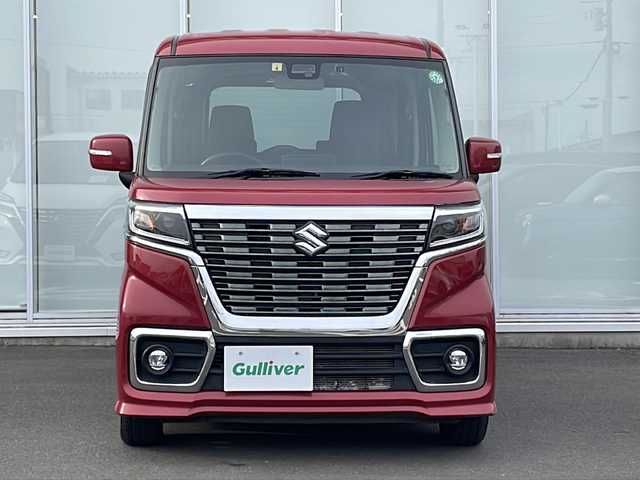 スズキ スペーシア カスタム HYBRID GS 神奈川県 2018(平30)年 6.1万km フェニックスレッドパール 純正ナビ（フルセグ　Bluetooth　CD/DV）　/レーンキープアシスト　/ドライブレコーダー　/シートヒーターD席　/片側パワースライドドア　/オートマチックハイビーム　/LEDヘッドライト　/Wエアバック/純正フロアマット/純正アルミホイル/ABS/横滑り防止装置/衝突被害軽減システム/スマートキー