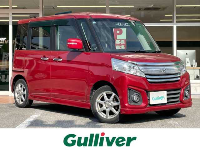 スズキ スペーシア カスタム XS 岐阜県 2015(平27)年 4.5万km フェニックスレッドパール 純正メモリナビ/AM FM BT TV CD DVD USB/全方位カメラ/前席シートヒーター/ベンチシート/純正フロアマット/両側パワースライドドア/オートライト/ドアバイザー/電格ミラー/サマータイヤ鉄ホイール積載